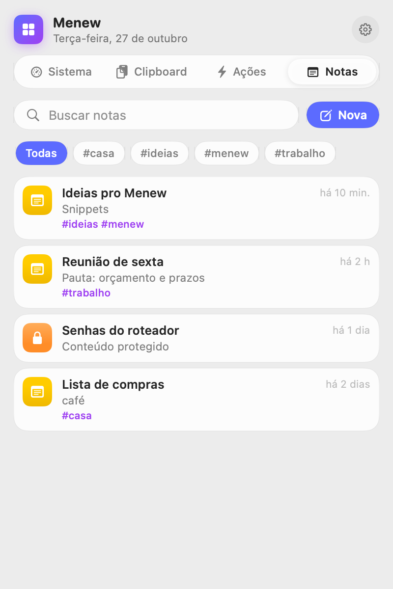 Notas rápidas